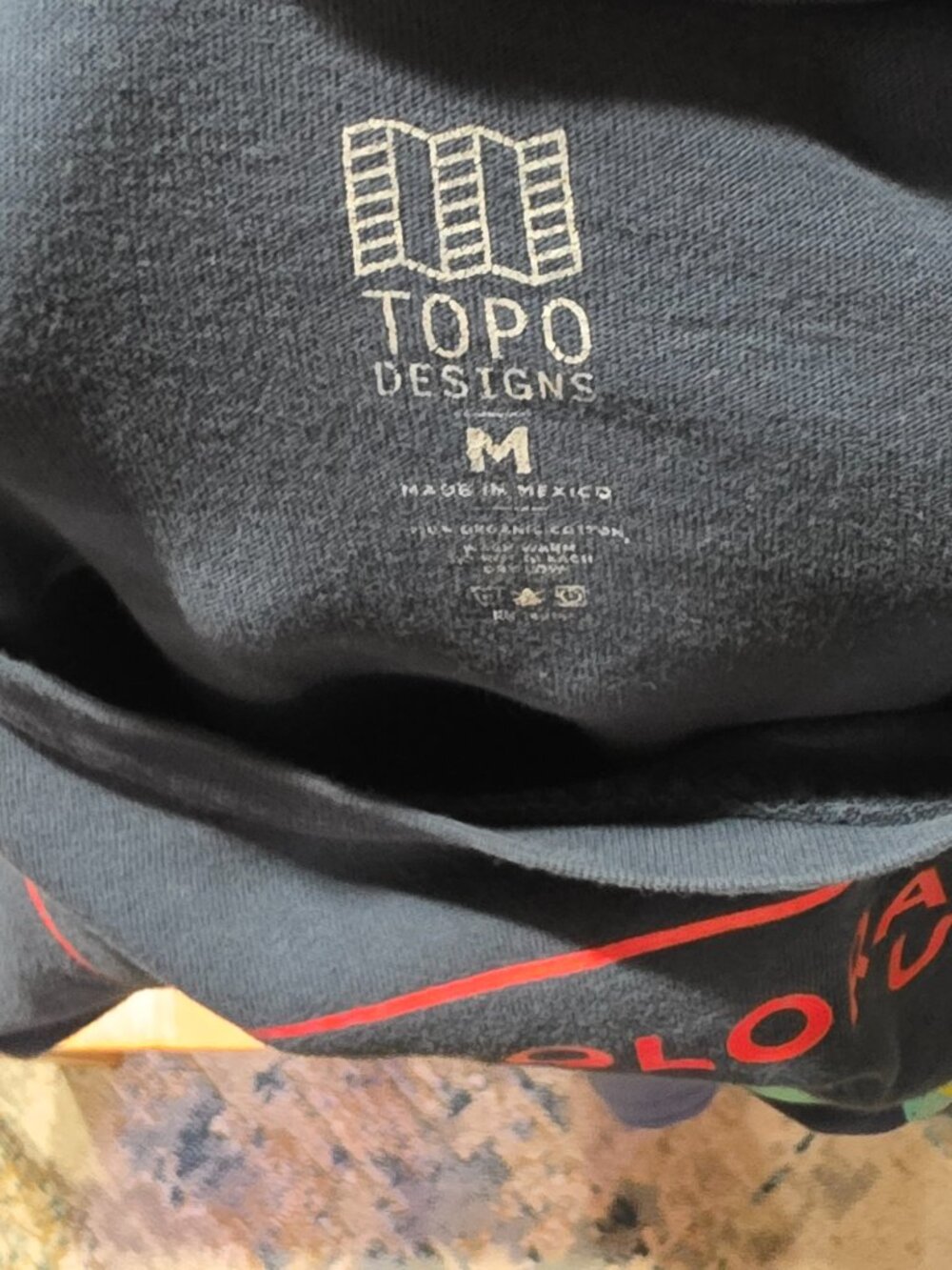 Topo Designs Colorado USA Graphic Tee – Mountain Sunset - Picture 5 of 5